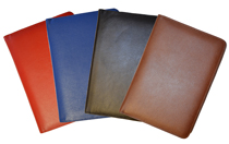 Red, Blue, Black, British Tan Top-Grain Leather Planner Covers